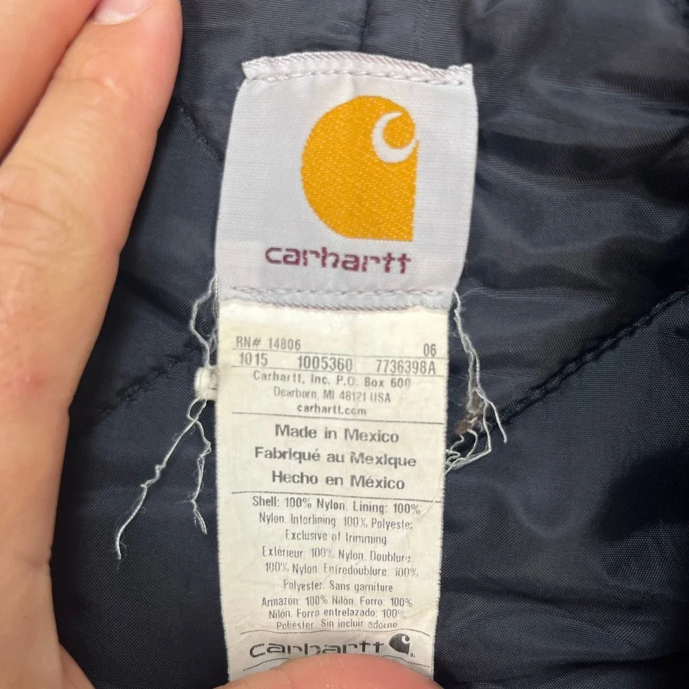 Carhartt Extremes Arctic Bib Overalls Mens 34x30 Black R33 BLK Cordura Insulated - Picture 6 of 12